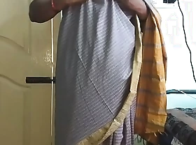 Desi indian tamil telugu kannada malayalam hindi horny cheating spliced vanitha wearing ancient impulse saree showing big knockers and shaved pussy press hard knockers press nip ill feeling pussy libel