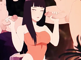 Hinata gives Naruto blowjob