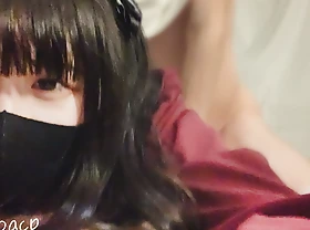 Japanese goth Girl Noa catch on view try & selfie Cumshot