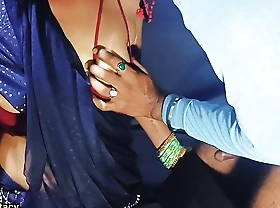 Neelam Bhabhi fucked nearby saree she was ready for bond party with an increment of her dever cought her alone nearby her house
